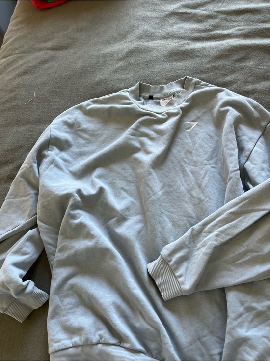 Gymshark Tops - Gymshark Pale Blue Crewneck Sweatshirt